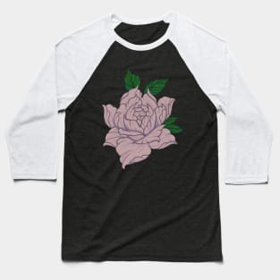 Pink Rose Baseball T-Shirt